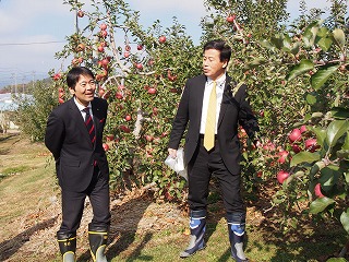 姉妹都市・上田市りんごオーナー収穫祭