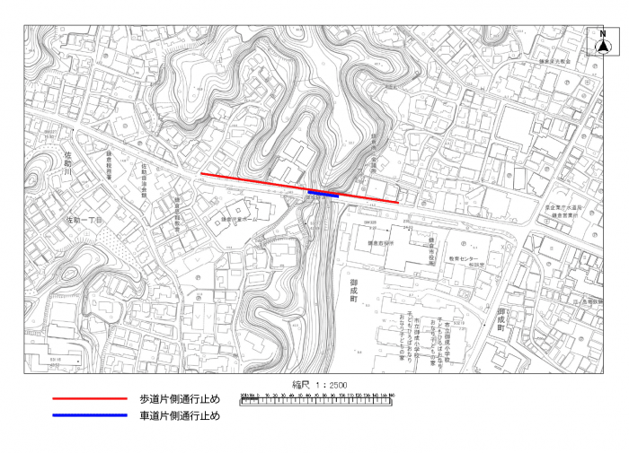 通行止め区間地図