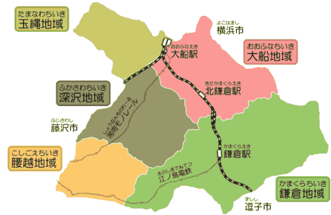 鎌倉市地域地図