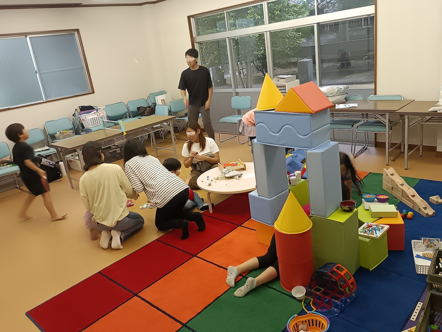 暑い日や雨の日でものびのび過ごせます