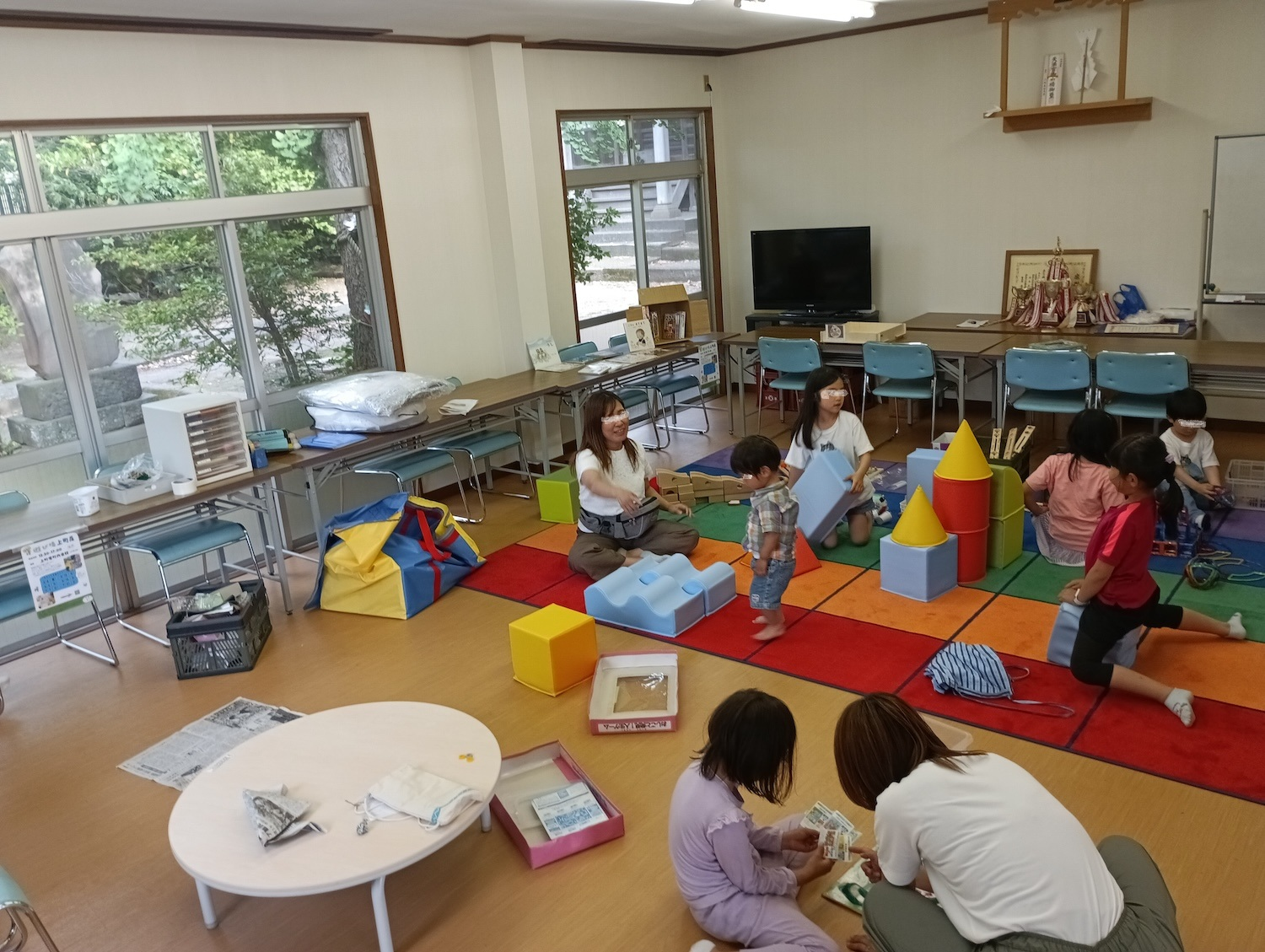 子どもたちが思い思いに遊べるよ
