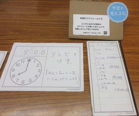 予定を順番に書いておく