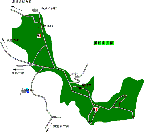 源氏山公園案内図