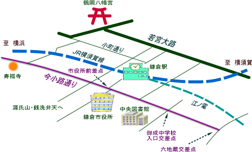 地図：今小路通り