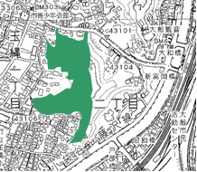岡本特別緑地保全地区区域図