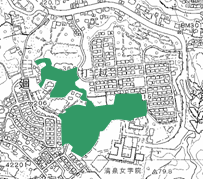 城廻特別緑地保全地区区域図
