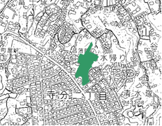 昌清院特別緑地保全地区区域図