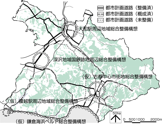 土地利用に関わるまちづくりの主な動向の図