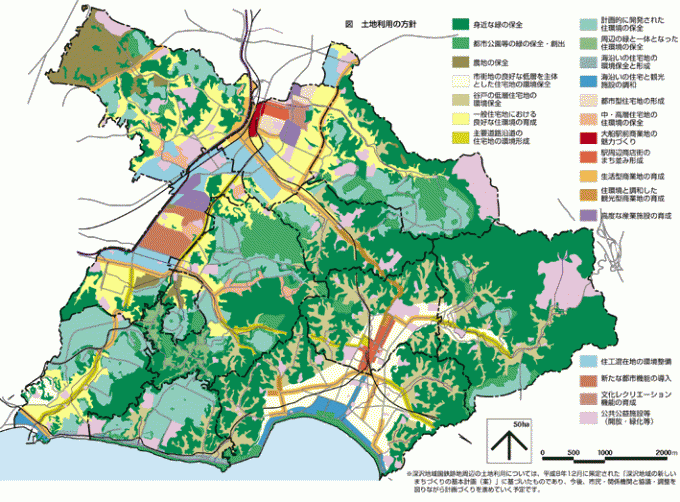 土地利用の方針の図