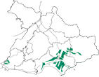 旧市街地の住宅地の区域を示す図