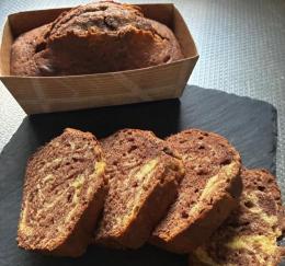 マーブルケーキをミニパウンド型で焼こう