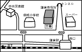 鎌倉市役所案内図