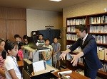 市長の仕事場を見学